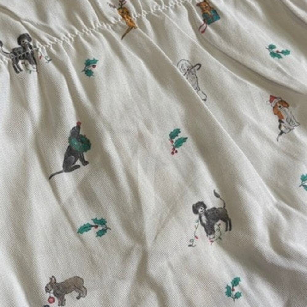 Petite Plume NWT Jingle Paws Cambridge Romper Dog Holiday Pajama Size 6/12M - Picture 8 of 8